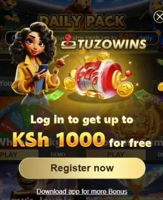 Tuzowins pop-up: log in to get up to KSh 1000 for free